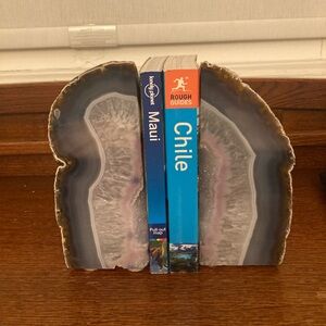 West elm agate stone bookends